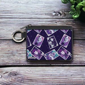 Disney Villains Icons X-Small Keychain Canvas Zipper ID Card Holder
